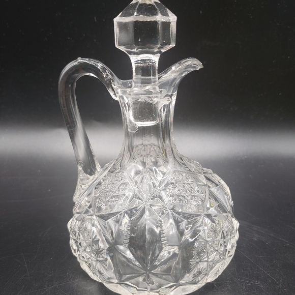 Antique Toltec McKee EAPG Glass Cruet - Picture 1 of 4
